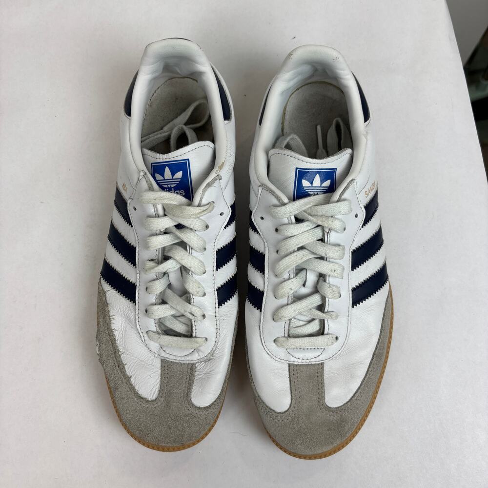 Adidas Samba Classic White Sneakers Shoes Men's 10 Run Walk Comfort View 6